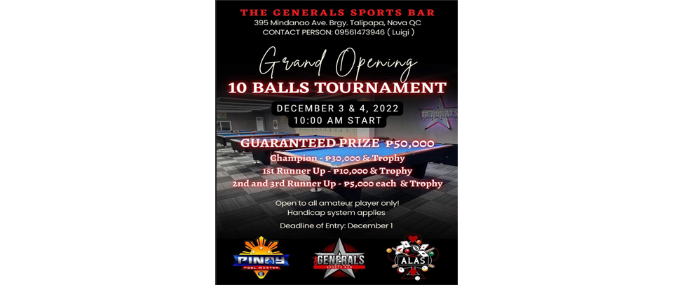 Tournament banner